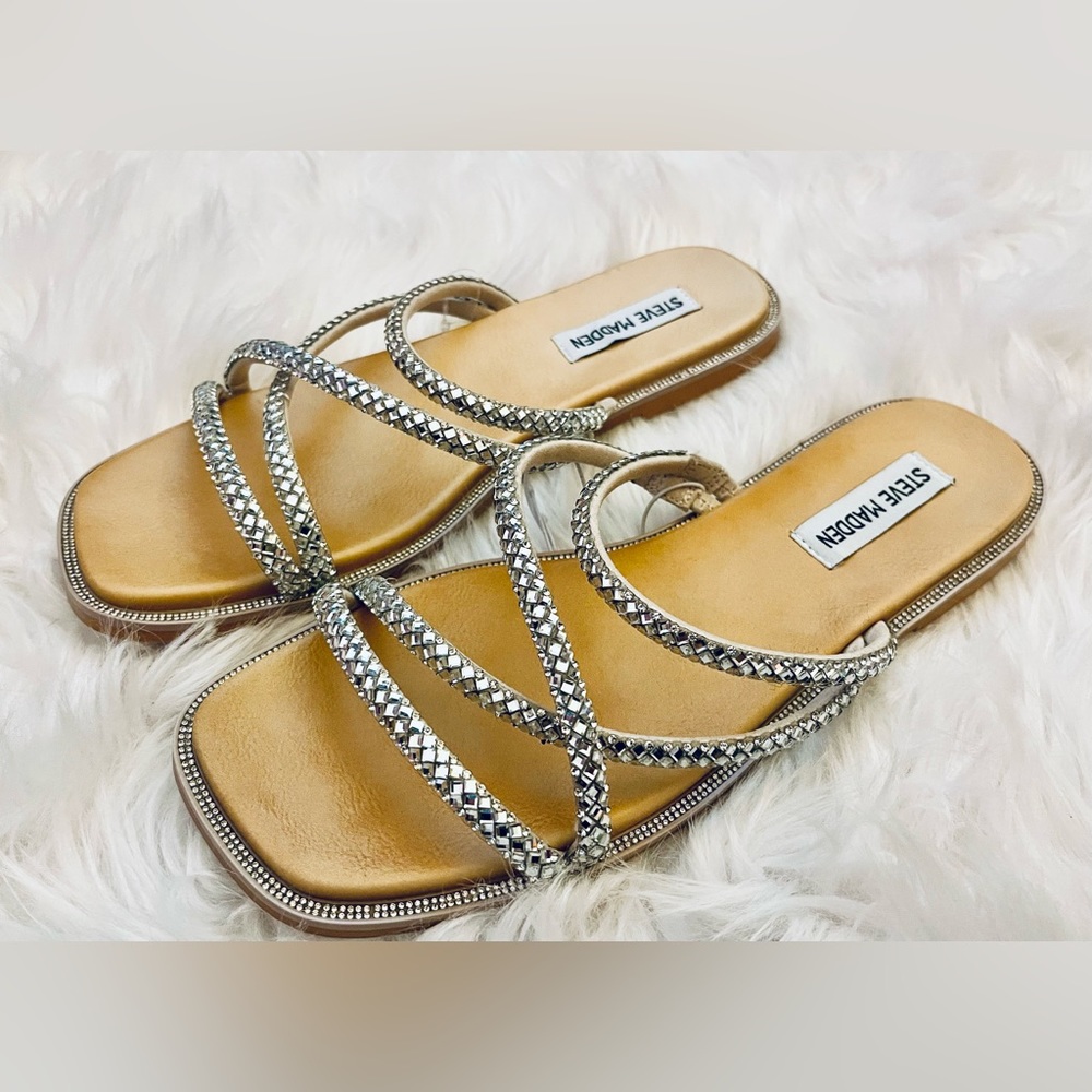 Steve Madden Rhinestone Sandals~New-Women’s Sz 7